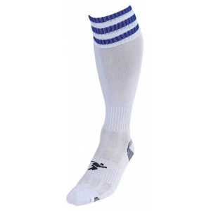 PT 3 Stripe Pro Football Socks LBoys White/Royal