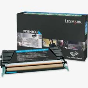 Lexmark C736H1CG Cyan Laser Toner Ink Cartridge