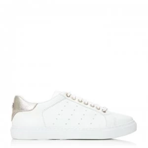 M by Moda Patch Detail Benni Trainers - WHT/GLD BACK