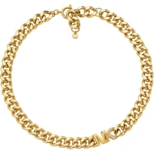 Ladies Michael Kors 14K Gold-Plated Statement Logo Collar Necklace