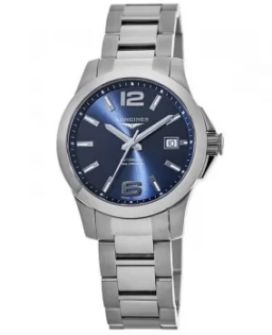 Longines Conquest Blue Dial Stainless Steel Mens Watch L3.776.4.99.6 L3.776.4.99.6