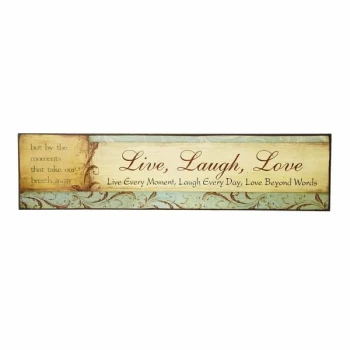 Vintage Wooden Sign Live Laugh Love By Heaven Sends