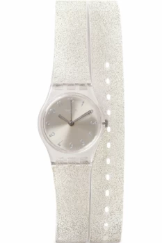 Ladies Swatch Lady - Silver Glistar Watch LK343