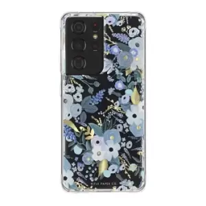 Case-Mate Samsung Galaxy S21 Ultra 5G Rifle Paper Co - Garden Party Blue w/ Micropel