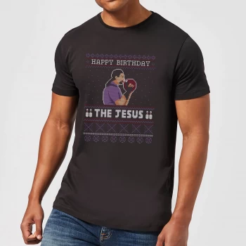 The Big Lebowski Happy Birthday The Jesus Mens T-Shirt - Black - 4XL - Black