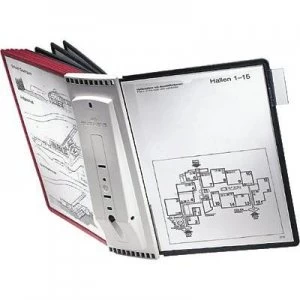 Durable Display board wall bracket SHERPA WALL 10 - 5631 Red, Black A4 No. of display boards 10