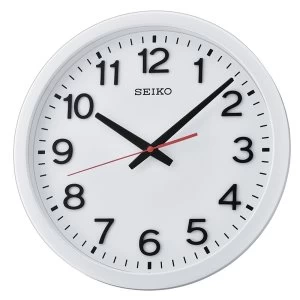 Seiko QXA732W Wall Clock with Arabic Numerals - Matt White