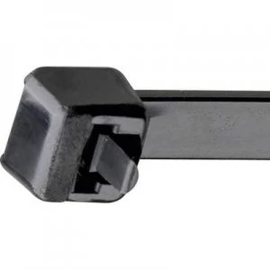Cable tie 122mm Black Releasable Lever lock UV proof Weatherproof