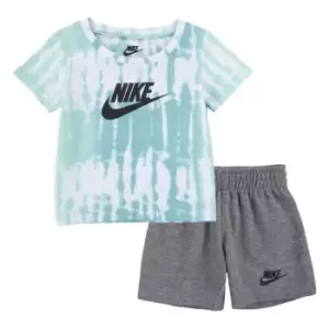 Nike T Shirt and Shorts Pyjama Set Baby Boys - Grey