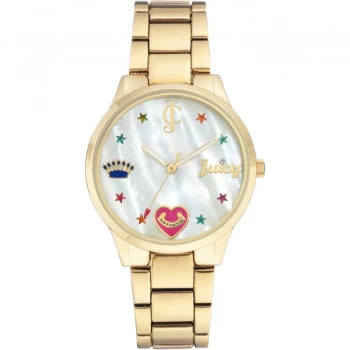 Juicy Couture Pearl And Gold 'Black Label' Ladies Watch - JC/1016MPGB