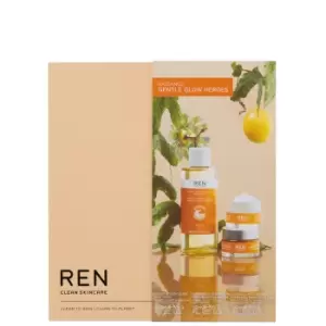 REN Clean Skincare Radiance Gentle Glow Heroes Set (Worth £53.00)