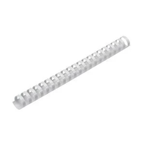 5 Star Office Binding Combs Plastic 21 Ring 225 Sheets A4 25mm White Pack 50