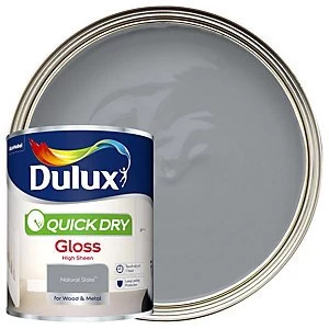 Dulux Quick Dry Natural Slate Gloss High Sheen Paint 750ml