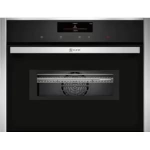 Neff C28MT27H0B N 90 Built-in compact oven with microwave function 60 x 45cm Stainless steel