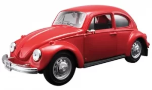 MAISTO VOLKSWAGEN BEETLE 1:24 SCALE MODEL KIT RED Toy Gift Classic Car Build