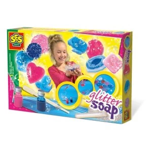 SES Creative - Childrens Make Your Own Glitter Soaps Set 7 to 12 Years (Multi-colour)