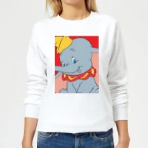Dumbo Portrait Womens Sweatshirt - White - S