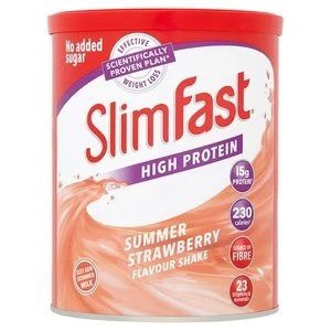 SlimFast High Protein Summer Strawberry Flavour Shakes 438g