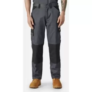 Dickies Mens Plain Work Trousers (38R) (Grey/Black) - Grey/Black