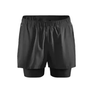 Craft Mens ADV Essence Stretch 2 in 1 Shorts (M) (Black)