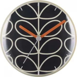 Orla Kiely Clocks Dark Grey Wall Clock