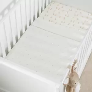 Ickle Bubba Bunnychino 2.5 Tog Cot Quilt Natural