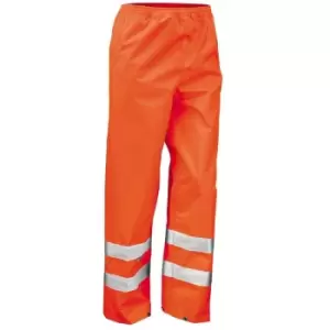 Result - Mens Hi-Vis Trousers / Pants (Pack of 2) (l-xl) (Hi Vis Orange) - Hi Vis Orange