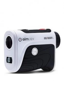 Golfbuddy Golf Buddy Aim L10V Laser Rangefinder With Voice And Vibrating Target Lock & Slope Adjusted Readings