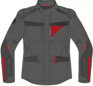 Furygan Explorer Motorcycle Textile Jacket, black-red, Size L, black-red, Size L
