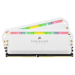 Corsair DOMINATOR PLATINUM RGB 16GB (2 x 8GB) Memory Kit DDR4 3200MHz - White - CMT16GX4M2C3200C16W
