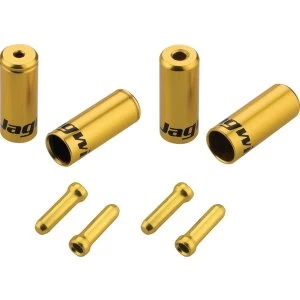 Jagwire Brake/Gear Universal Pro End Cap Packs (For Braided Housing) Gold 4.5/5mm