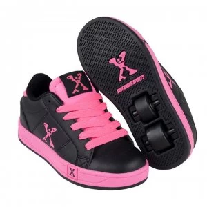 Sidewalk Sport Lane Girls Wheeled Skate Shoes - Black/Pink