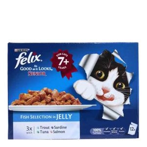 Felix As Good As It Looks Senior Cat Food Fish 12 x 100g - wilko