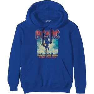 AC/DC - Blow Up Your Video Unisex Small Hoodie - Blue