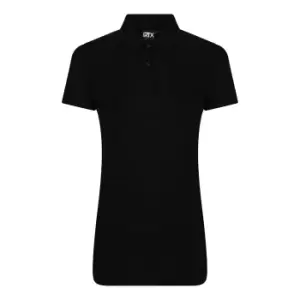 PRO RTX Womens/Ladies Pro Polyester Polo Shirt (M) (Black)