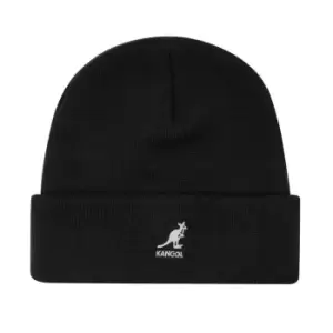 KANGOL Cuff Beanie Hat - Black