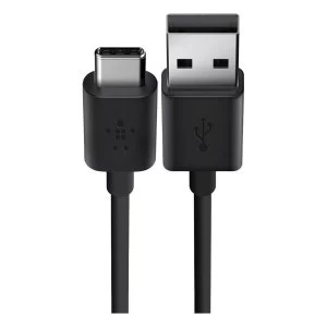 Belkin F2CU032BT06-BLK 1M USB-C to USB 2.0 Cable in Black
