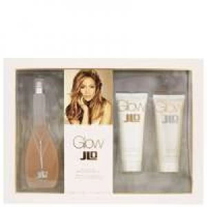 Jennifer Lopez Glow Gift Set 100ml Eau de Toilette + 75ml Body Lotion + 75ml Shower Gel