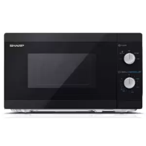 Sharp YC-MS01U-B 800W Solo Manual 20L Microwave - Black