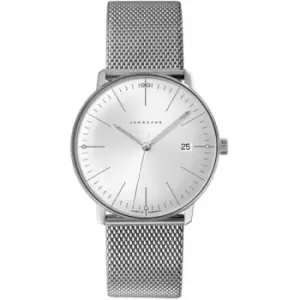 Mens Junghans 'max bill' Silver Stainless Steel Swiss Watch