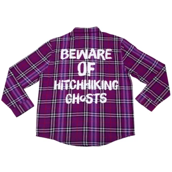 Cakeworthy Haunted Mansion Hitchhiking Ghosts Flannel - L