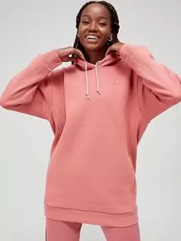 adidas All SZN Long Hoodie - Pink, Red, Size 2Xs, Women