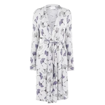 Linea Jersey Robe - Grey Floral