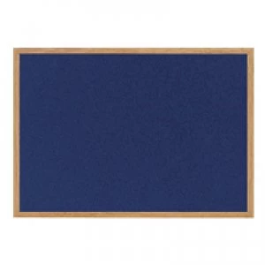 Bi-Office Earth-it Felt Notice Board 1200x900mm Blue RFB1443233