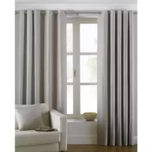 Riva Home Atlantic Eyelet Ringtop Curtains (117 x 183cm) (Natural) - Natural