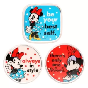 Disney Minnie Mouse Multicoloured Ceramic Gift 3 piece Boxed Trinket Tray Set VC700379L