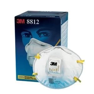 3M Respirator Valved FFP1 Classification White with Yellow Straps Pack of 10