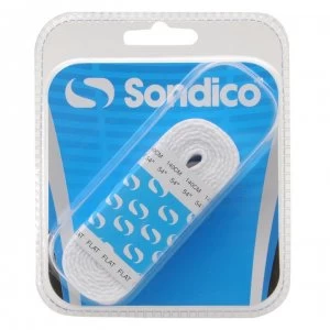 Sondico Flat Football Boot Laces - White