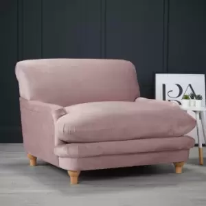 LPD Plumpton Chair Blush Velvet