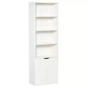 Homcom 2 Door 4 Shelves Bookcase Storage Cabinet Display Unit White